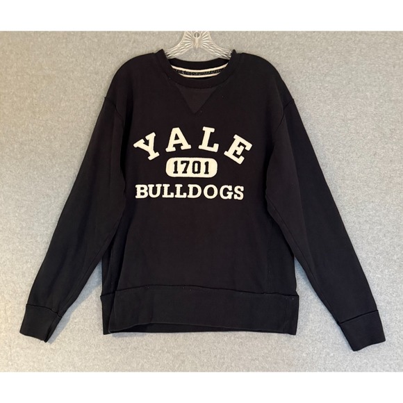 Vintage League YALE University Sweatshirt Mens Medium Blue Stitched Logo 1701 - Picture 2 of 8